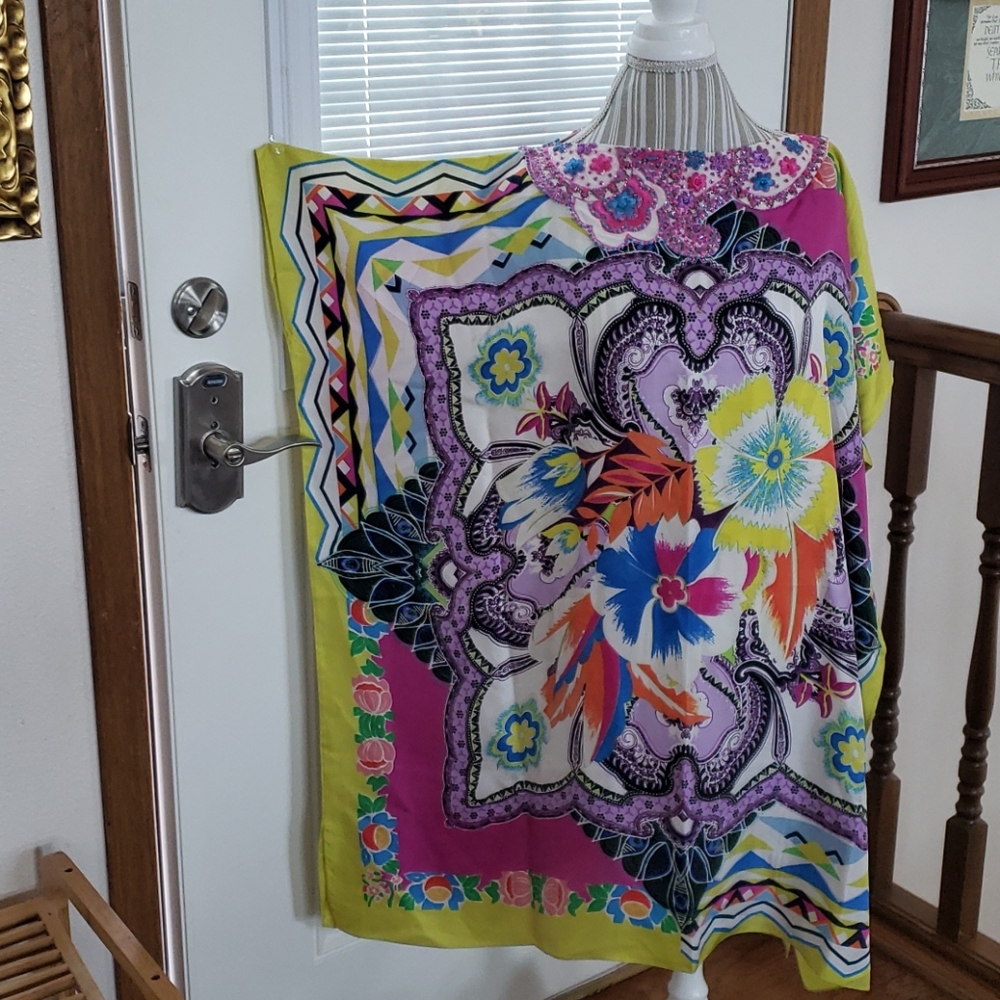 Swim suit cover up/tunic top - Picture 2 of 7
